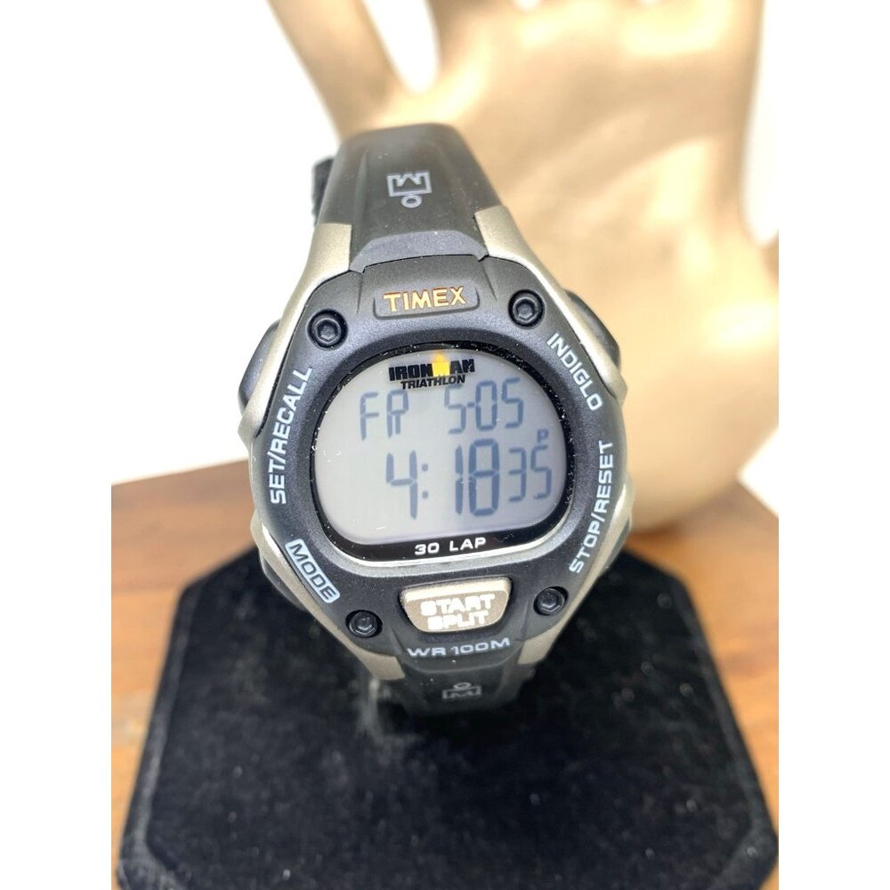 Timex Women's Watch T5E961 Ironman Quartz Digital Indiglo Sport Rubber Band 34mm